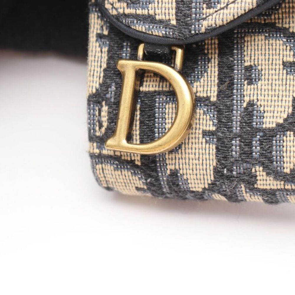 Dior Saddle Lotus Canvas Trifold Wallet - Picture 7 of 8